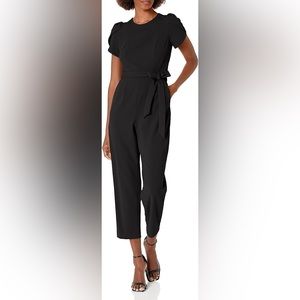 Tulip Sleeve Jumpsuit in Black